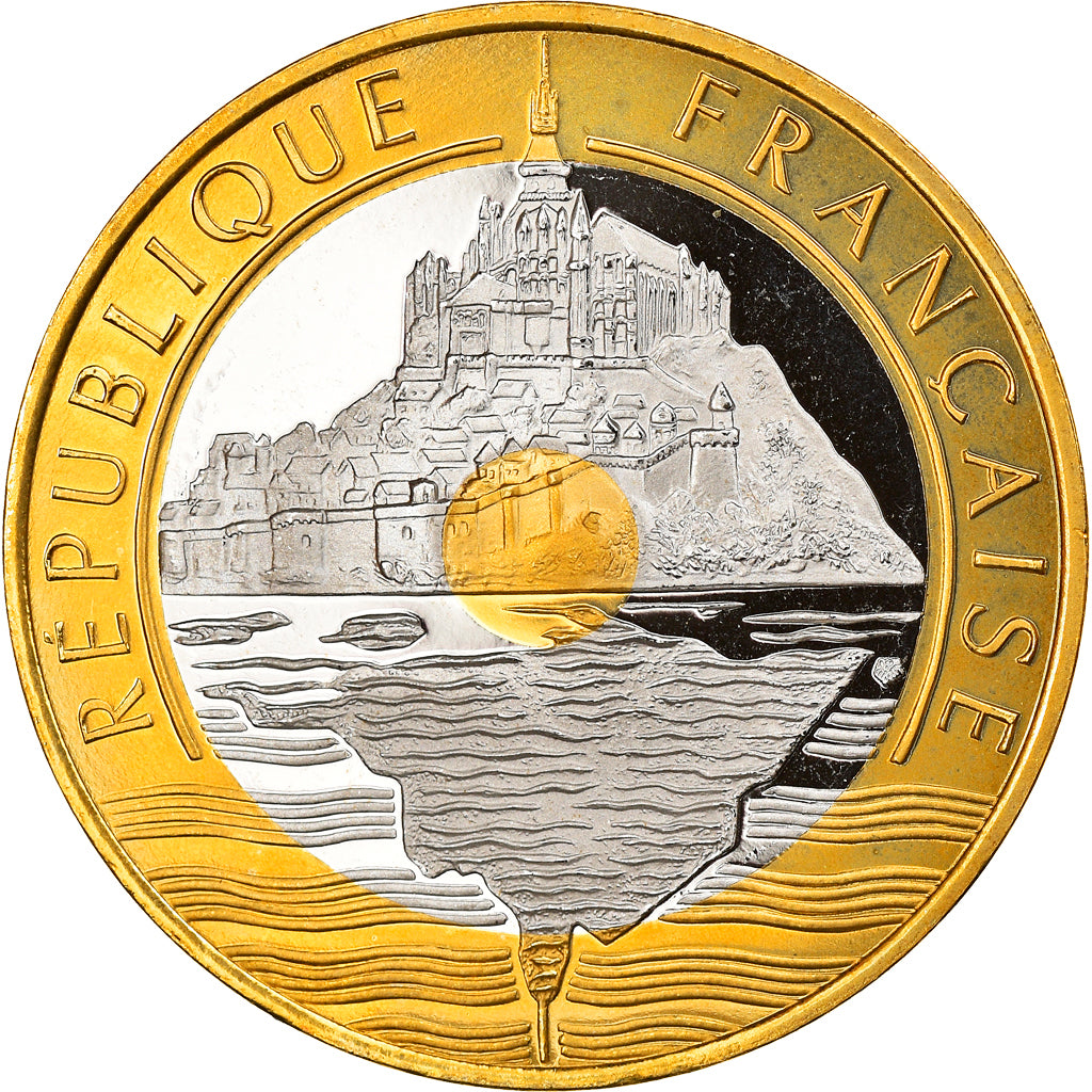Coin, France, Mont Saint Michel, 20 Francs, 1999, Paris, Proof, MS(65-70)