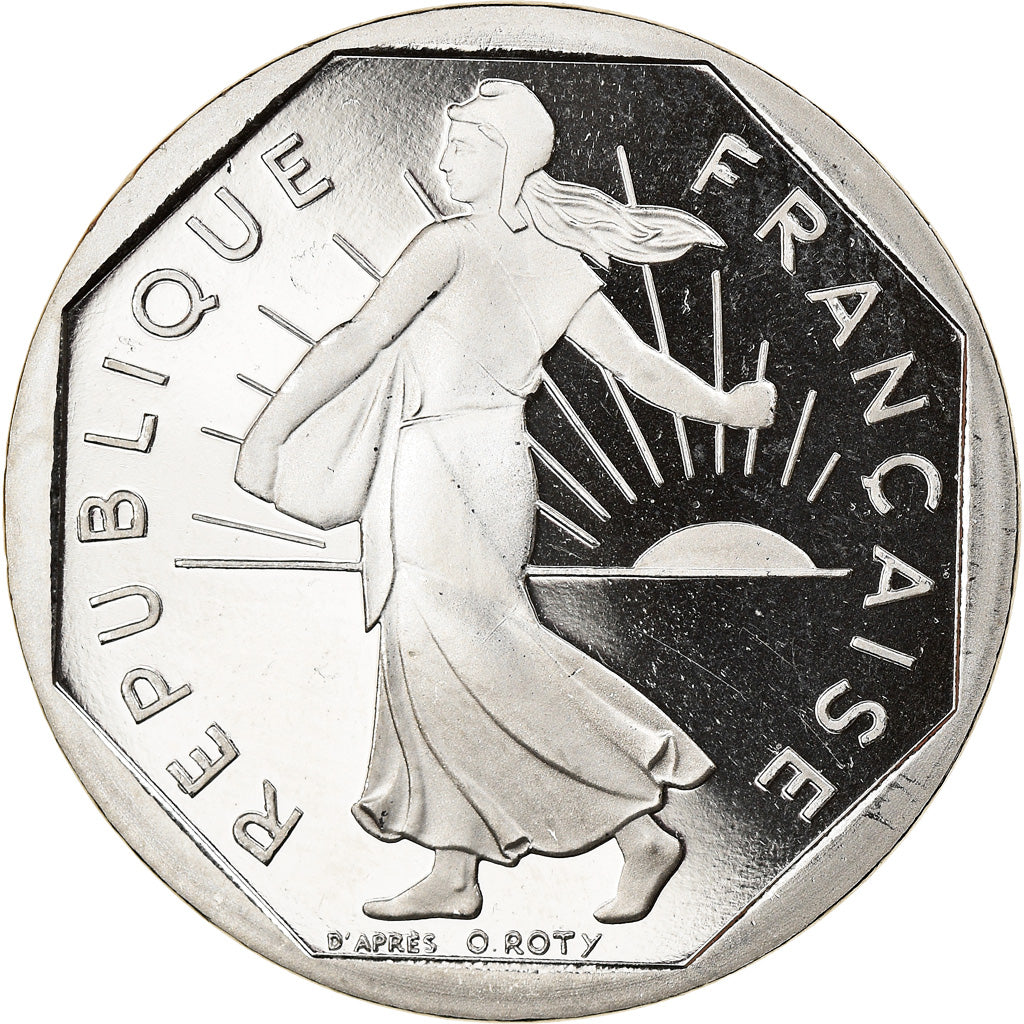 Coin, France, Semeuse, 2 Francs, 1999, Paris, Proof, MS(65-70), Nickel