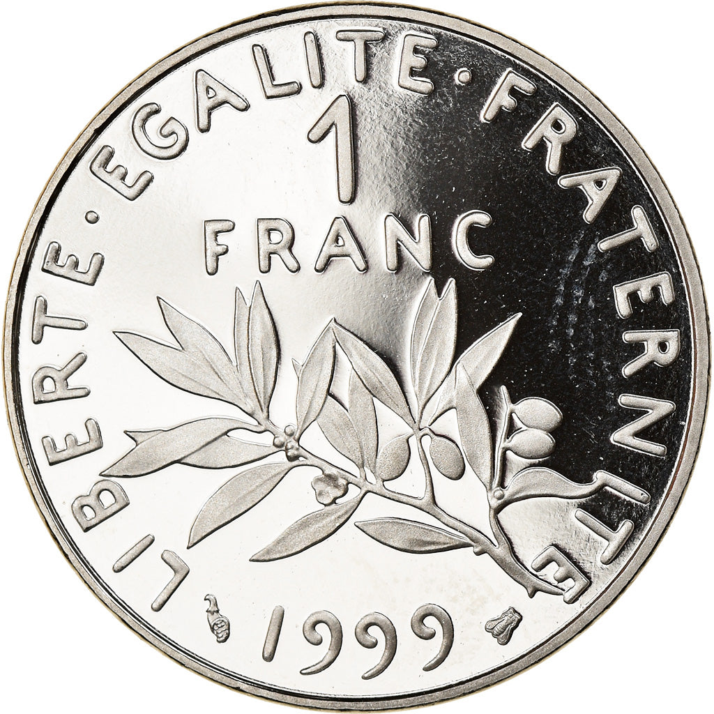 Coin, France, Semeuse, Franc, 1999, Proof, MS(65-70), Nickel, KM:925.2