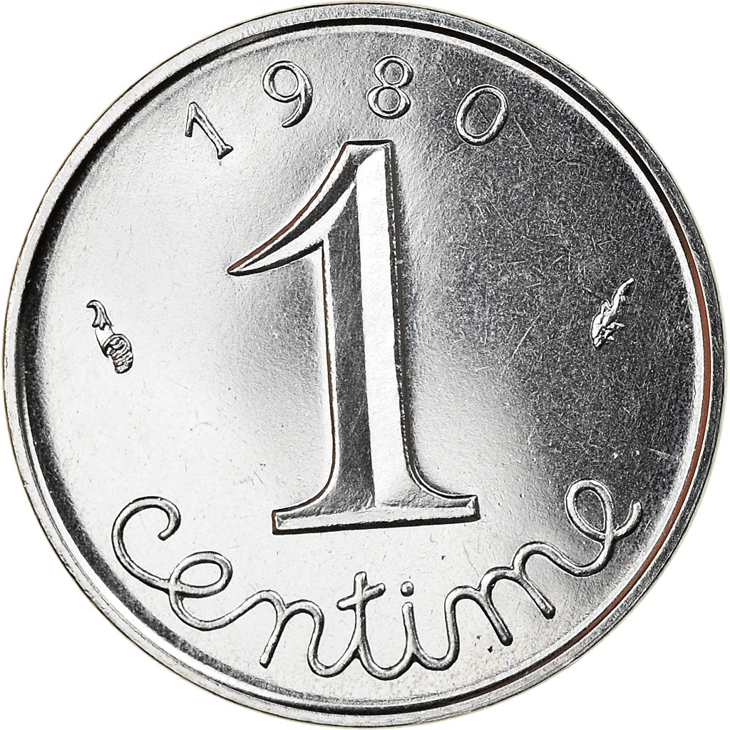 Coin, France, Épi, Centime, 1980, Paris, FDC, MS(65-70), Stainless Steel
