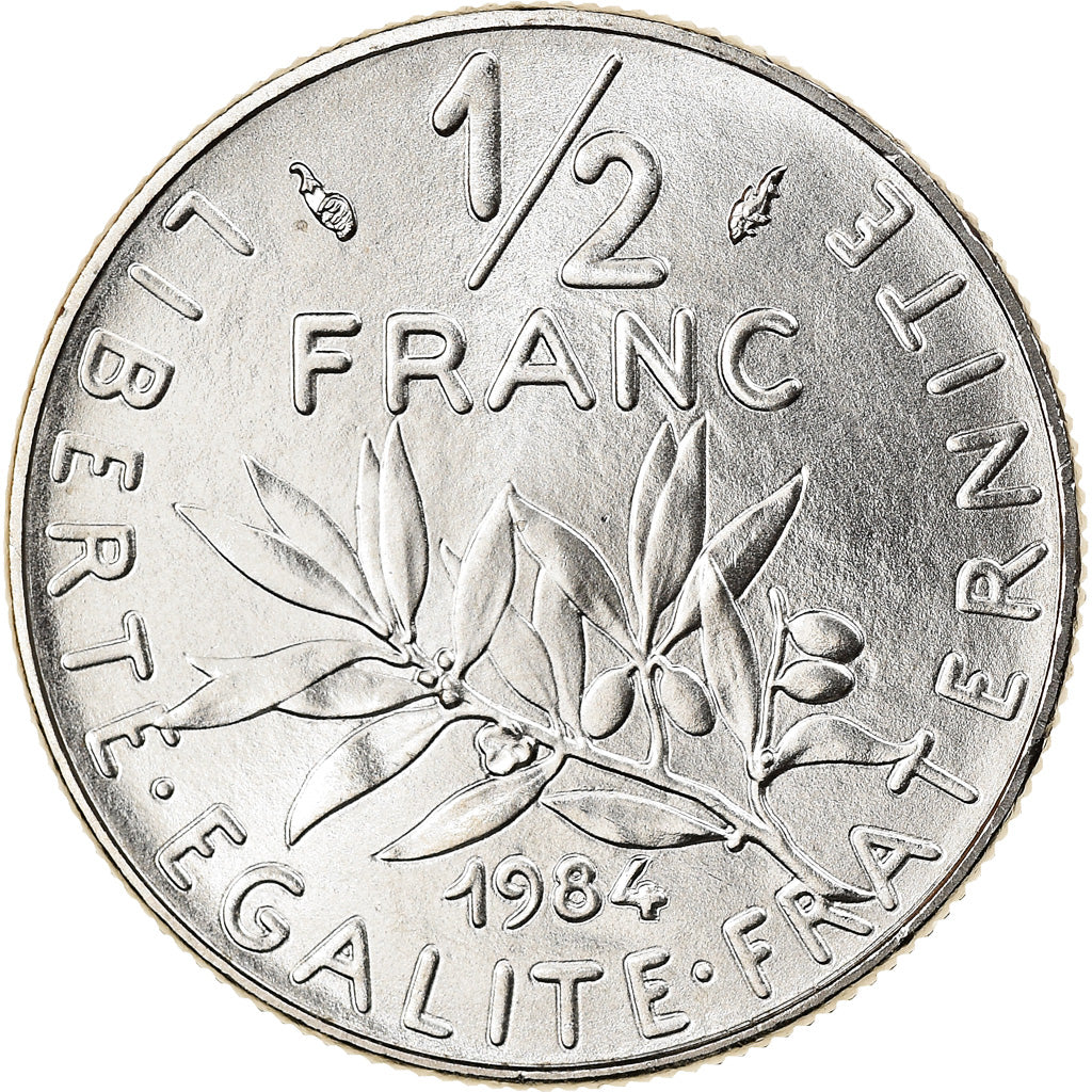 Coin, France, Semeuse, 1/2 Franc, 1984, Paris, FDC, MS(65-70), Nickel, KM:931.1