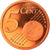France, 5 Euro Cent, 2001, Paris, Proof, MS(65-70), Copper Plated Steel