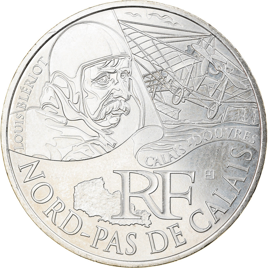 France, 10 Euro, Nord-Pas de Calais, 2012, Paris, SUP+, Argent, KM:1880