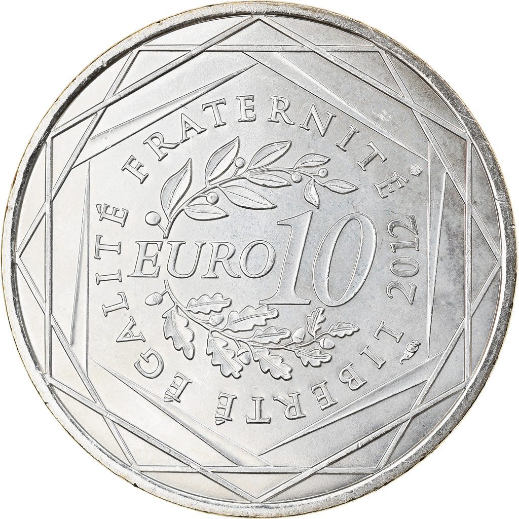 France, 10 Euro, 2012, Paris, MS(60-62), Silver, Gadoury:EU514, KM:1880