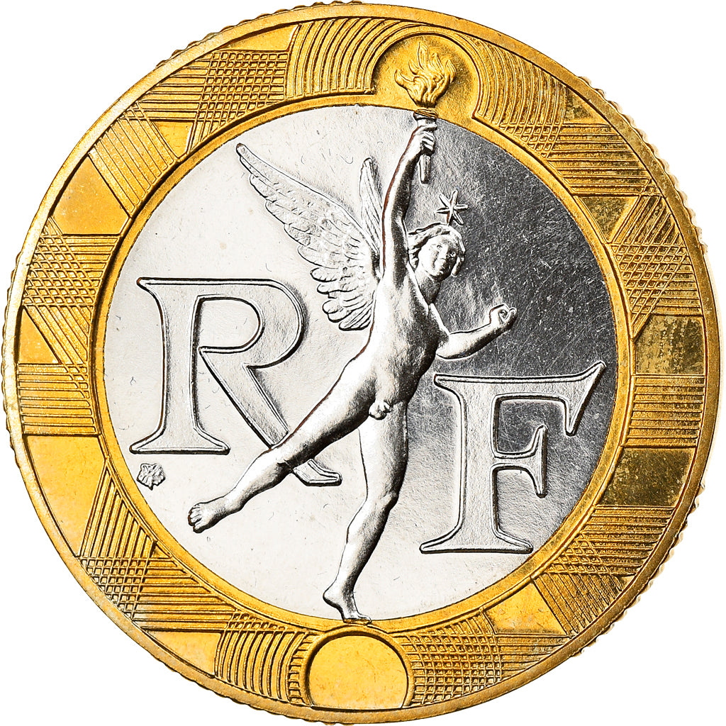Coin, France, Génie, 10 Francs, 1988, Paris, FDC, MS(65-70), Bi-Metallic