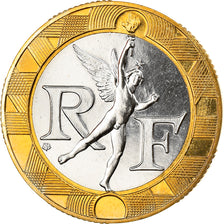 Coin, France, Génie, 10 Francs, 1988, Paris, FDC, MS(65-70), Bi-Metallic