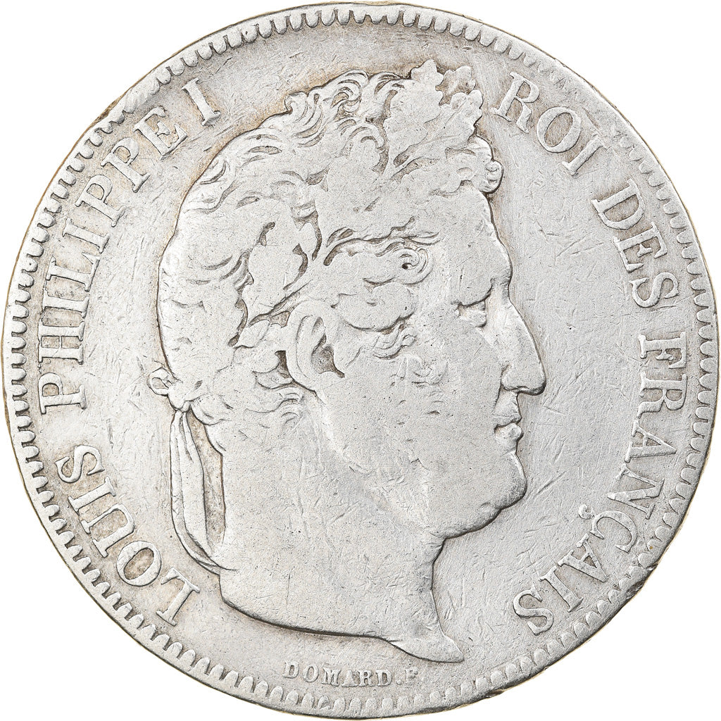 Moneta, Francja, Louis-Philippe, 5 Francs, 1842, Bordeaux, VF(30-35), Srebro
