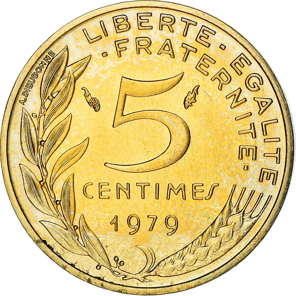 Coin, France, Marianne, 5 Centimes, 1979, Paris, MS(65-70), Aluminum-Bronze