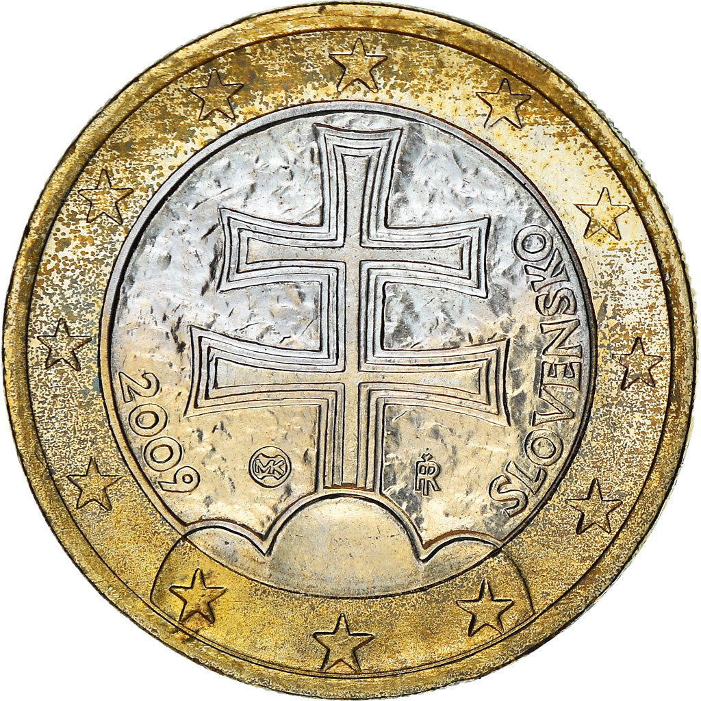 Slovacchia, Euro, 2009, Kremnica, SPL, Bi-metallico, KM:101