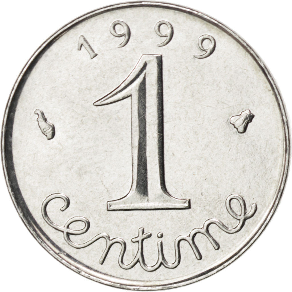 Coin, France, Épi, Centime, 1999, MS(65-70), Stainless Steel, KM:928