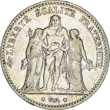 Munten, Frankrijk, Hercule, 5 Francs, 1875, Paris, ZF, Zilver, KM:820.1
