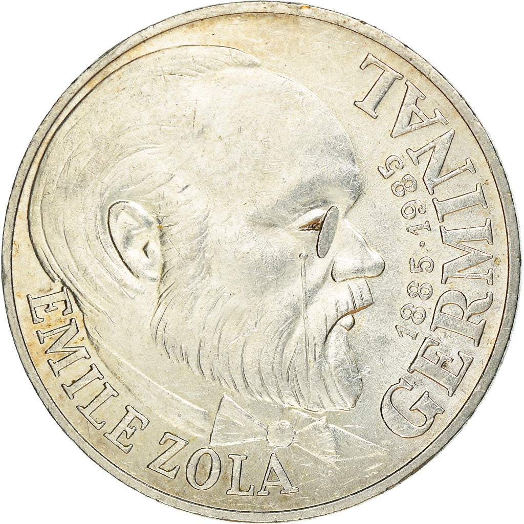 Moeda, França, Germinal, 100 Francs, 1985, AU(50-53), Prata, KM:957