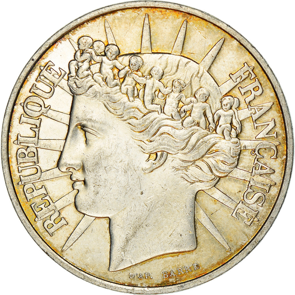 Moeda, França, 100 Francs, 1988, MS(60-62), Prata, KM:P999, Gadoury:237.P1