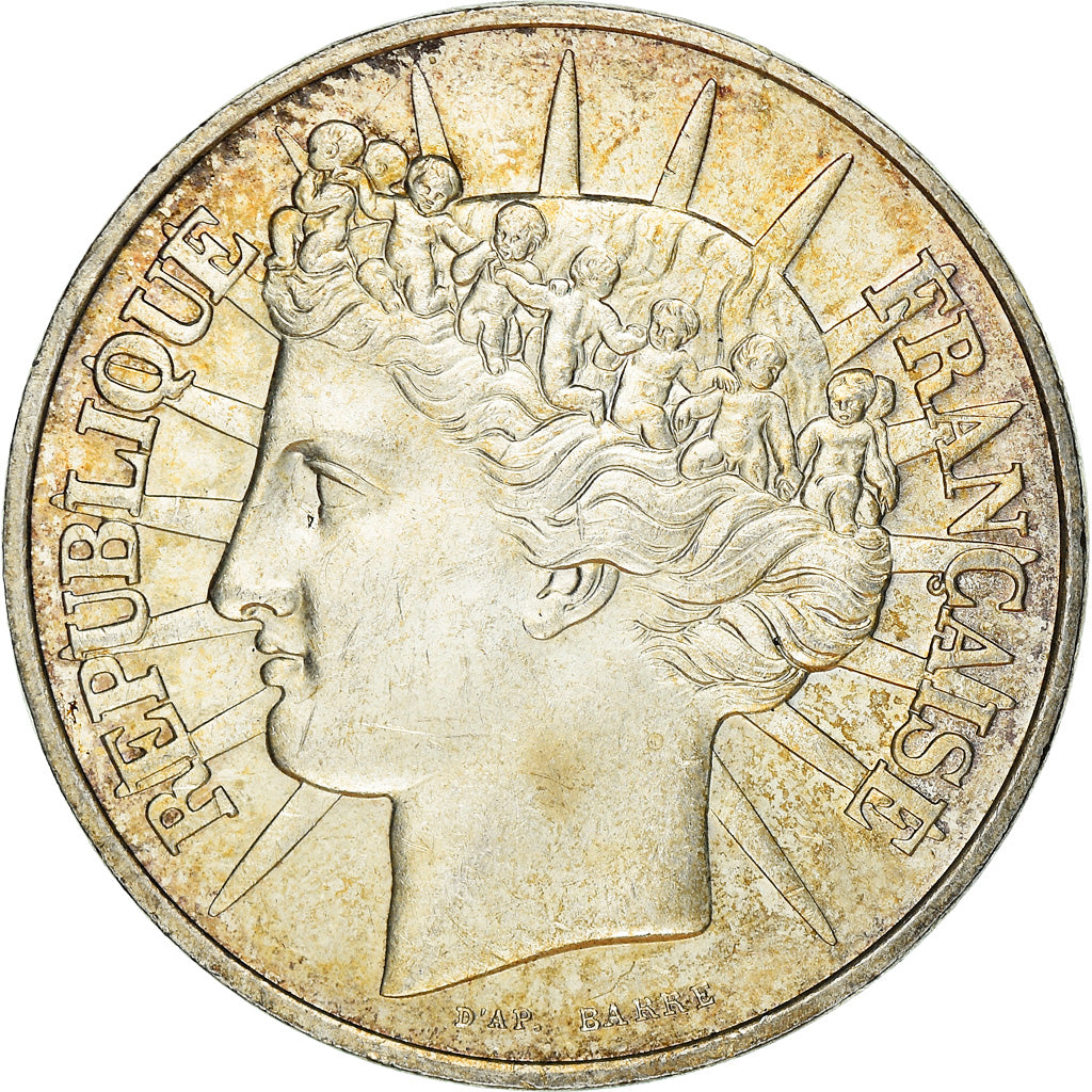 Moneta, Francia, Fraternité, 100 Francs, 1988, BB+, Argento, KM:966
