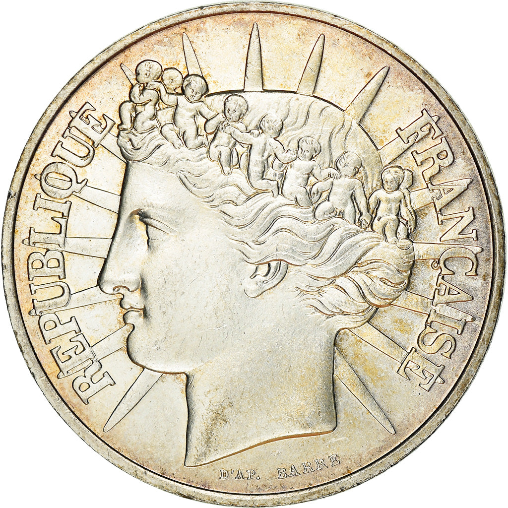 Moneta, Francja, 100 Francs, 1988, MS(60-62), Srebro, KM:P999, Gadoury:237.P1