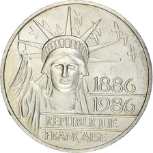 Coin, France, Statue de la Liberté, 100 Francs, 1986, MS(63), Silver, KM:960