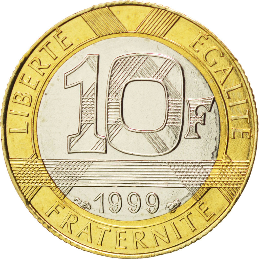 Coin, France, Génie, 10 Francs, 1999, MS(65-70), Aluminum-Bronze, KM:964.2