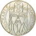 Coin, France, Charlemagne, 100 Francs, 1990, Paris, AU(55-58), Silver, KM:982