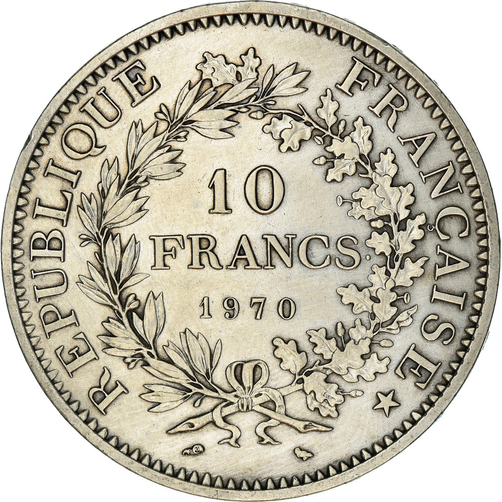 Coin, France, Hercule, 10 Francs, 1970, Paris, MS(60-62), Silver, KM:932
