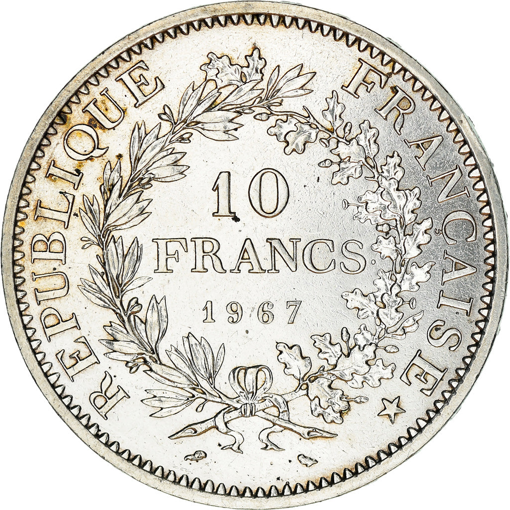 Coin, France, Hercule, 10 Francs, 1967, Paris, MS(60-62), Silver, KM:932