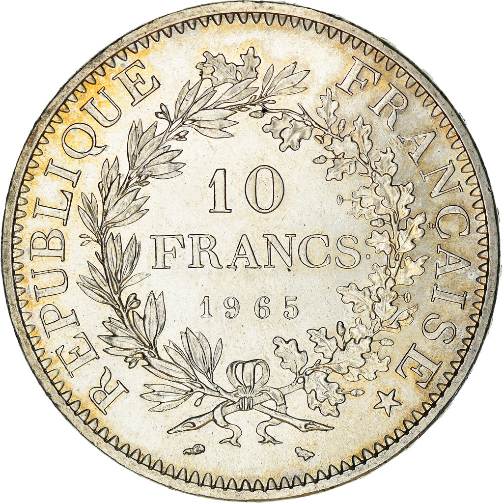 Coin, France, Hercule, 10 Francs, 1965, Paris, AU(55-58), Silver, KM:932
