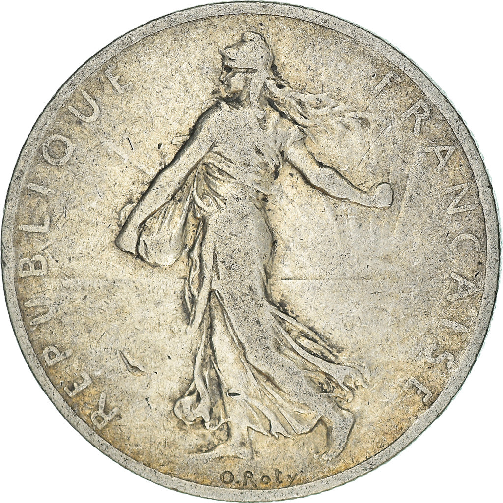 Moneta, Francja, Semeuse, 2 Francs, 1901, Paris, VF(30-35), Srebro, KM:845.1