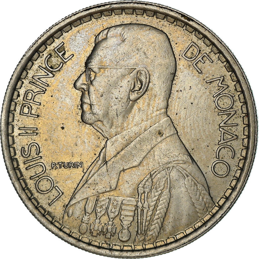 Coin, Monaco, Louis II, 20 Francs, Vingt, 1947, Poissy, EF(40-45)