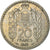 Moneda, Mónaco, Louis II, 20 Francs, Vingt, 1947, Poissy, MBC, Cobre - níquel