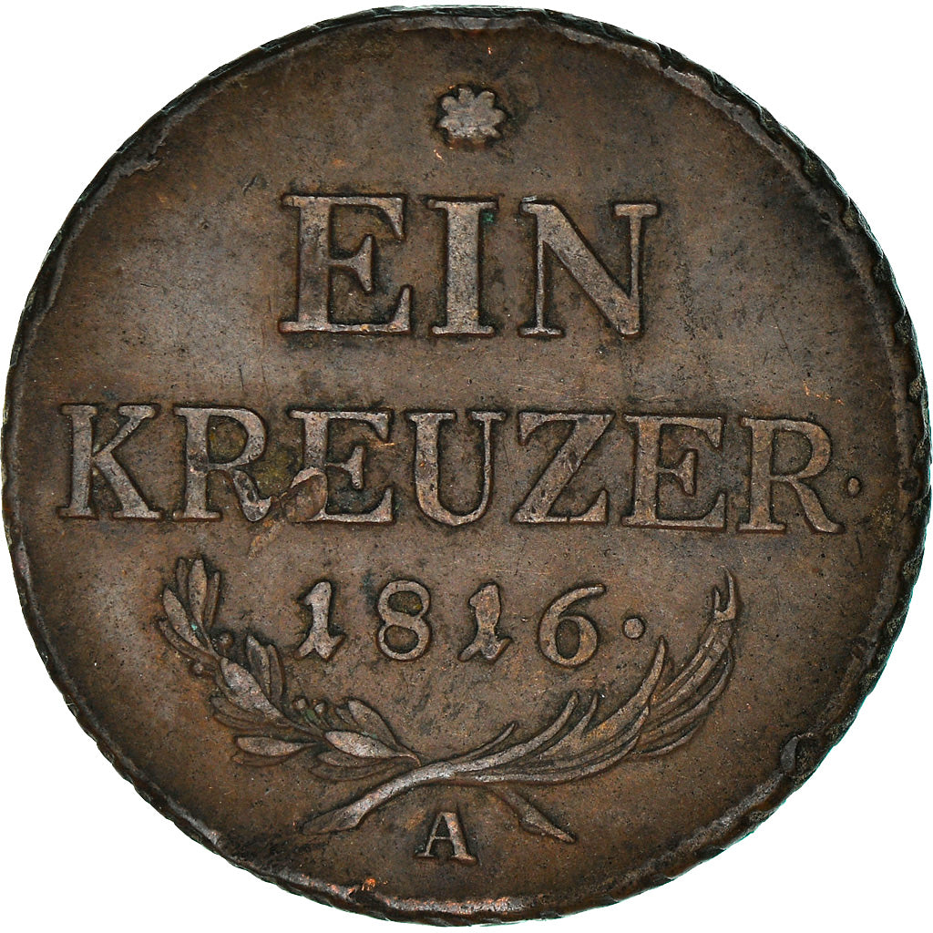Coin, Austria, Franz II (I), Kreuzer, 1816, EF(40-45), Copper, KM:2113