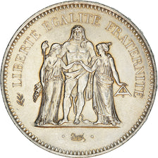 Coin, France, Hercule, 50 Francs, 1976, Paris, AU(55-58), Silver, KM:941.1