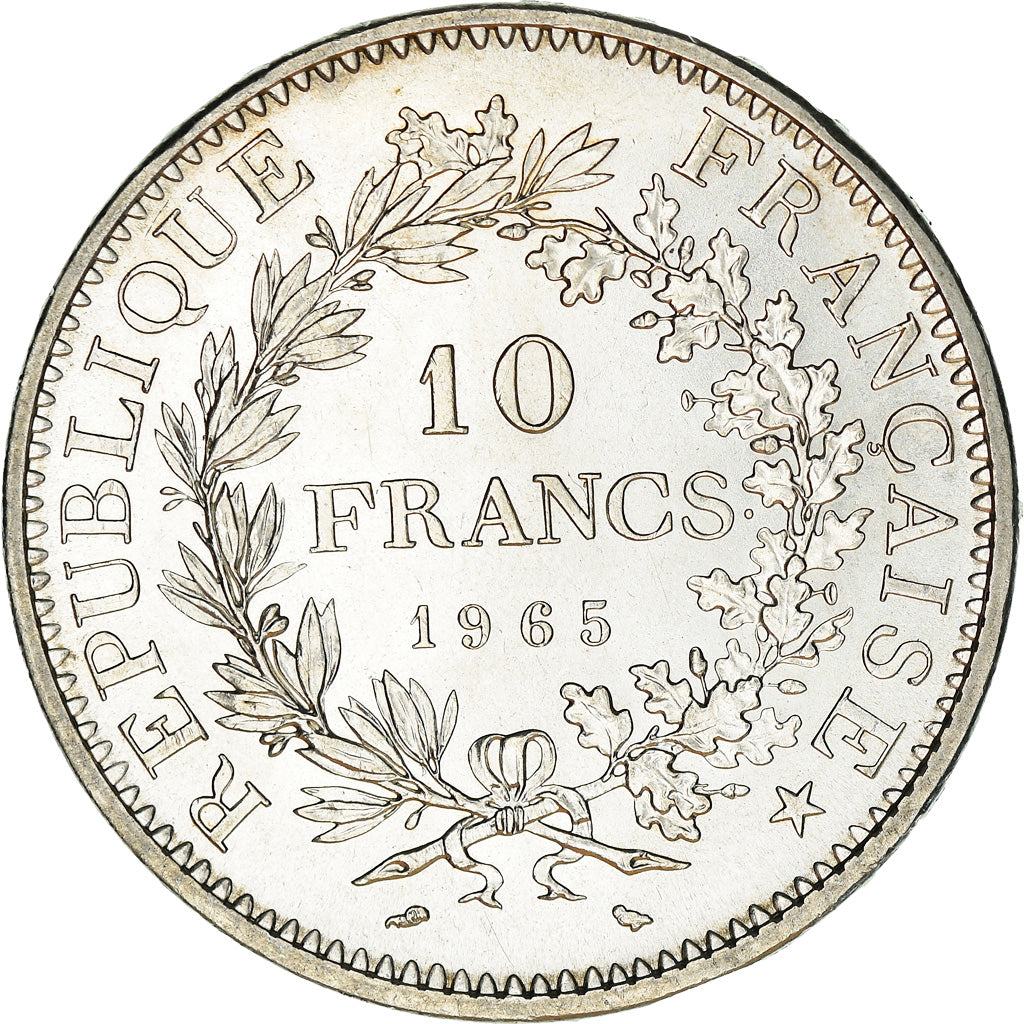 Coin, France, Hercule, 10 Francs, 1965, Paris, AU(55-58), Silver, KM:932