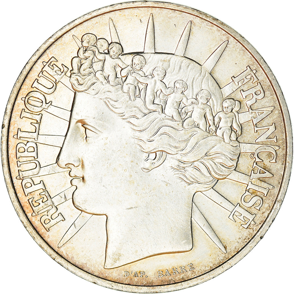 Moneda, Francia, 100 Francs, 1988, MBC+, Plata, KM:P999, Gadoury:237.P1