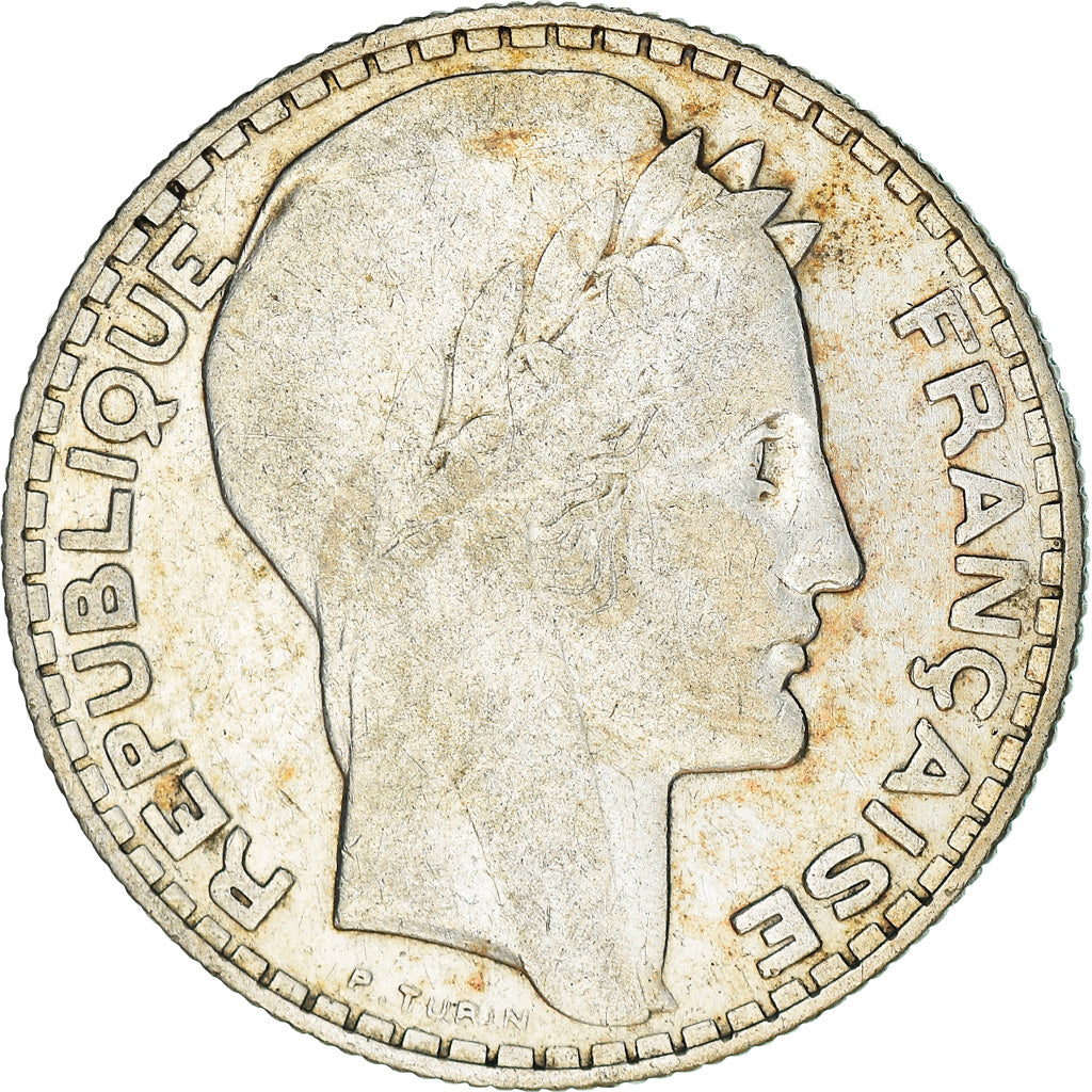 Moneda, Francia, Turin, 10 Francs, 1930, Paris, MBC+, Plata, KM:878, Gadoury:801