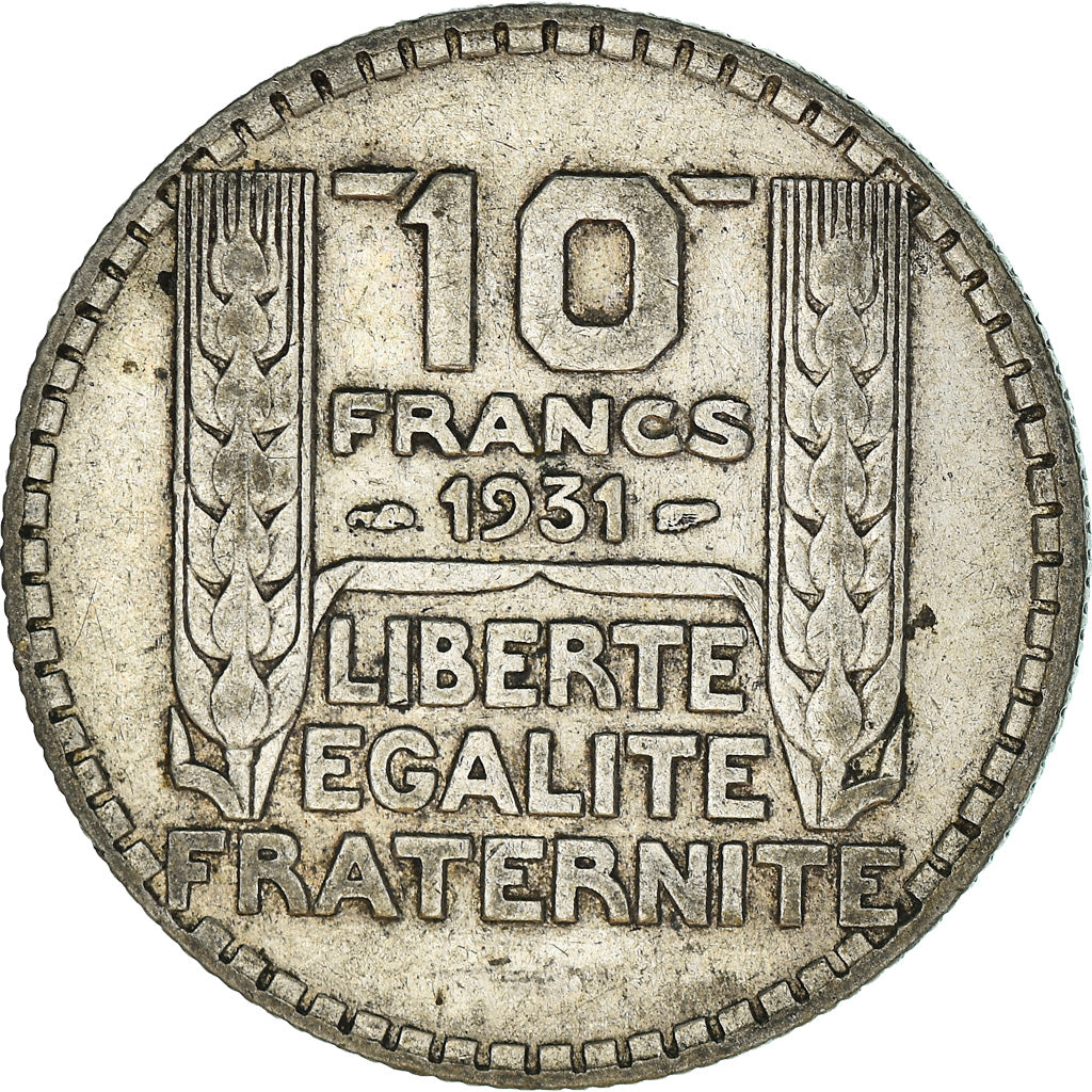 Moneta, Francia, Turin, 10 Francs, 1931, Paris, MB+, Argento, KM:878