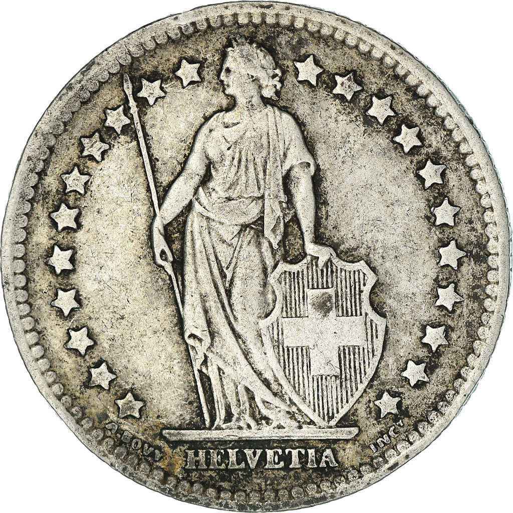 Coin, Switzerland, Franc, 1944, Bern, EF(40-45), Silver, KM:24