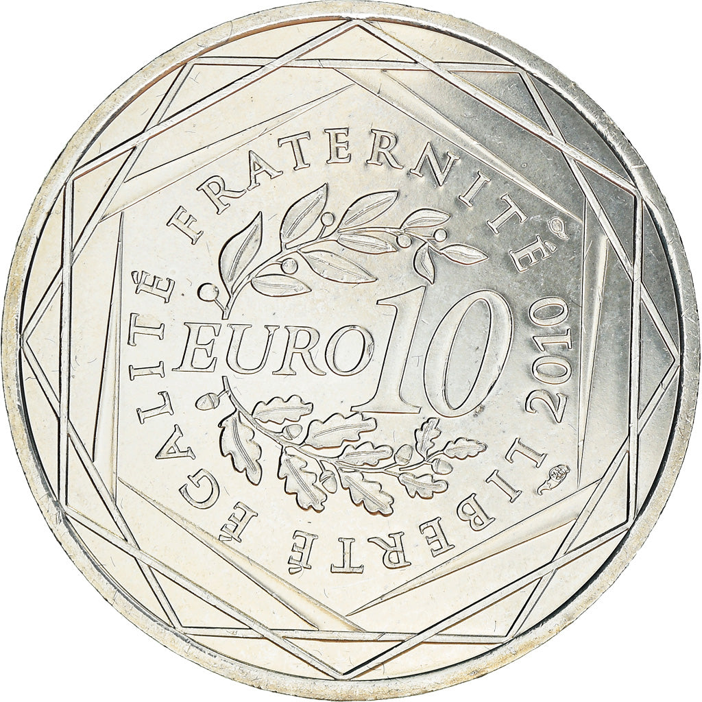France, 10 Euro, 2010, Paris, SPL, Argent, KM:1646