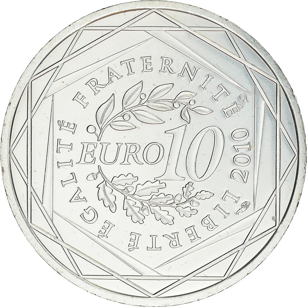 Francia, 10 Euro, Poitou-Charentes, 2010, Paris, FDC, Argento, KM:1667