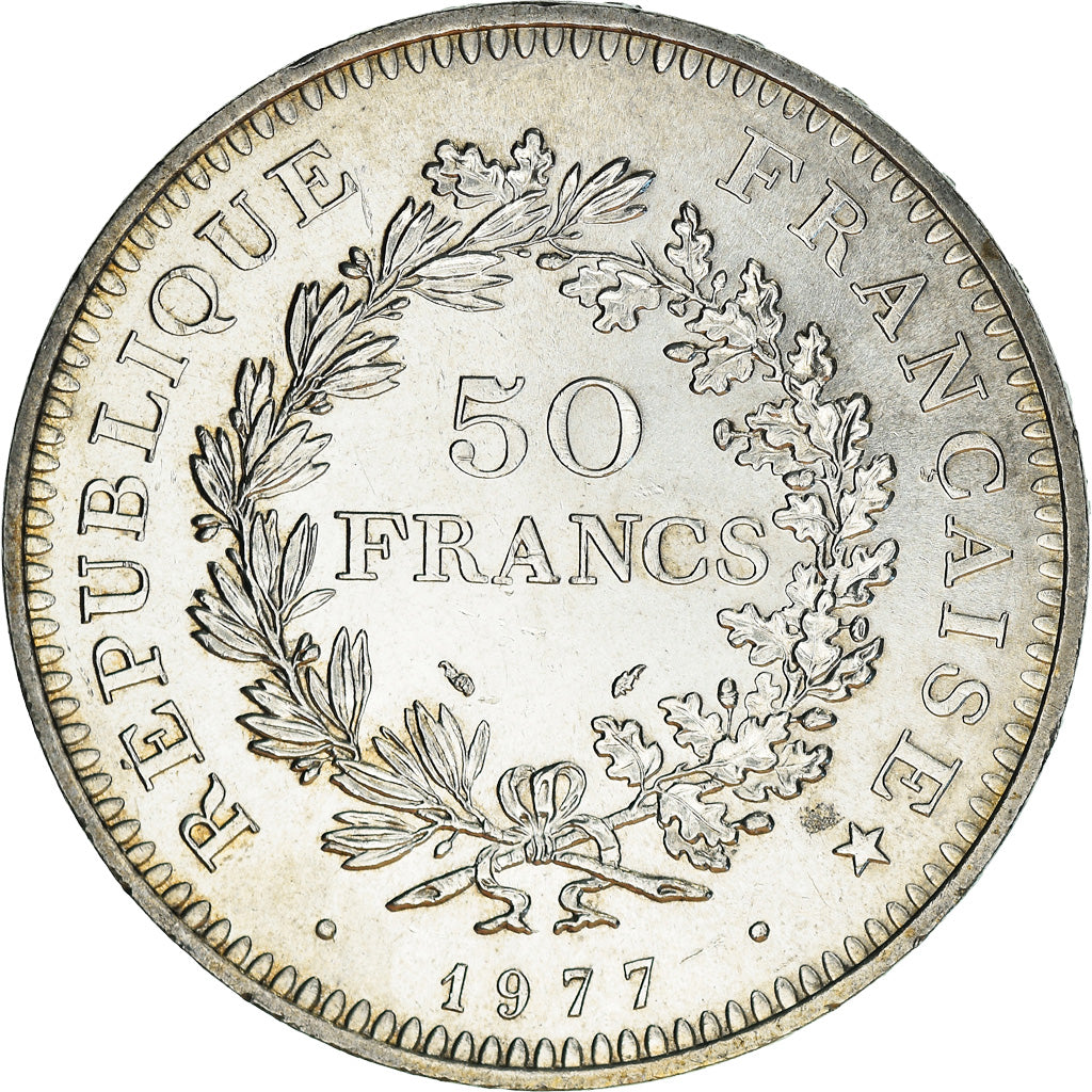 Monnaie, France, Hercule, 50 Francs, 1977, Paris, SUP+, Argent, Gadoury:882