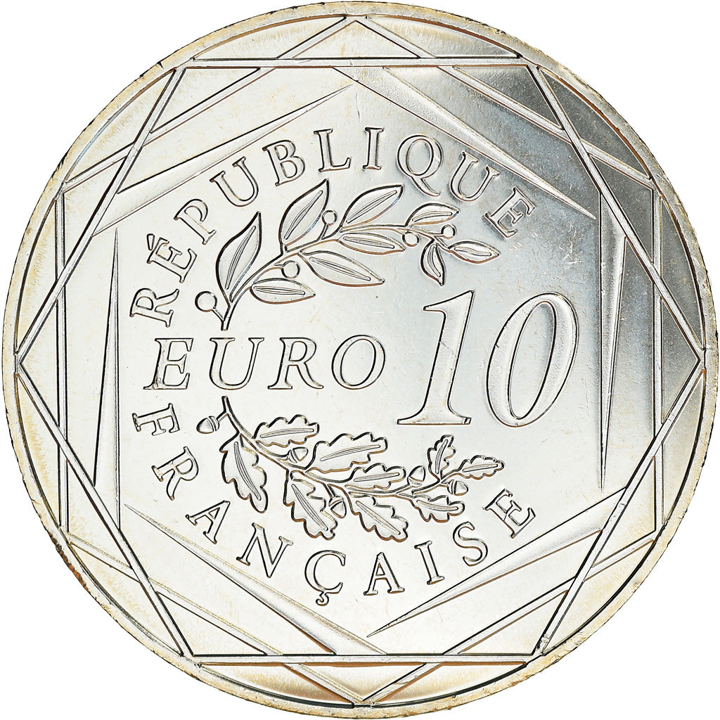 France, Monnaie de Paris, 10 Euro, Coq, 2016, Paris, MS(65-70), Silver