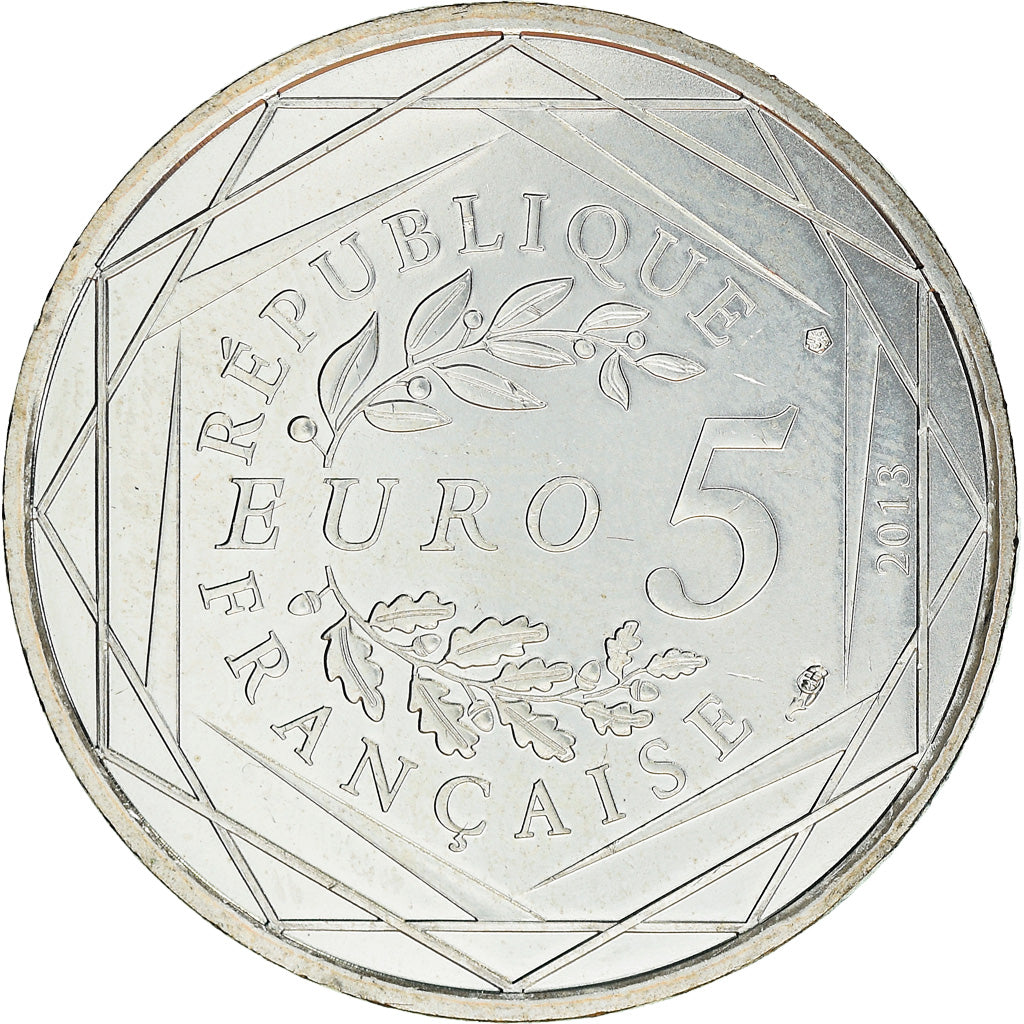 France, Egalité, 5 Euro, 2013, MS(63), Silver, Gadoury:EU646