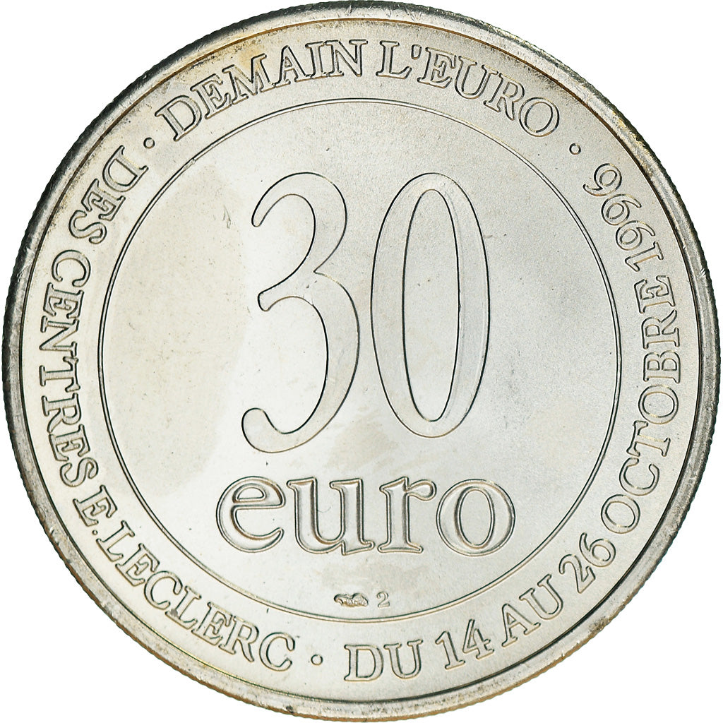 Frankreich, Medaille, 30 Euro, Centres Leclerc, Business & industry, 1996, UNZ