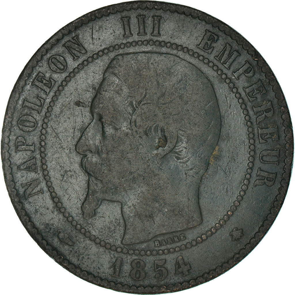 Coin, France, Napoleon III, Napoléon III, 10 Centimes, 1854, Strasbourg