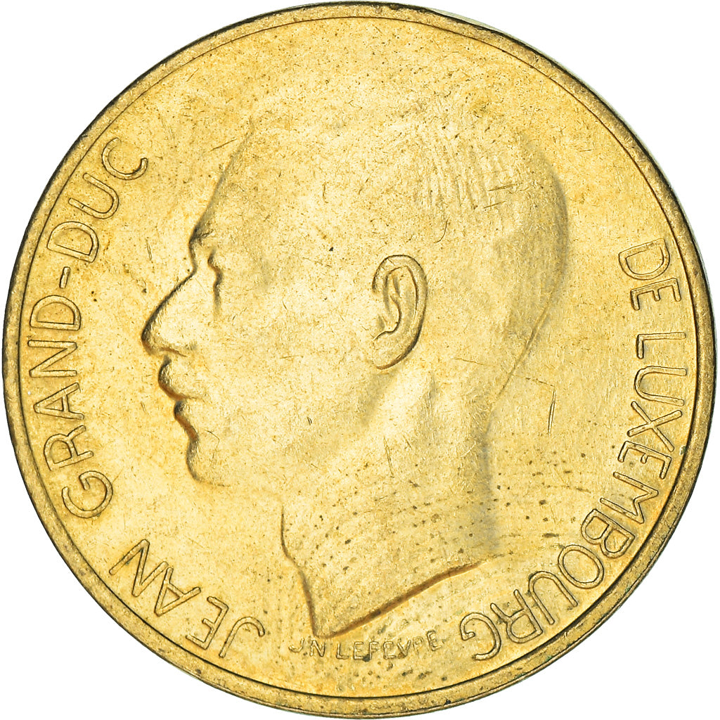Moneta, Lussemburgo, Jean, 5 Francs, 1986, BB, Alluminio-bronzo, KM:60.1