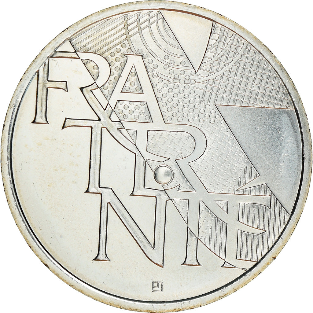 França, 5 Euro, Fraternité, 2013, MS(65-70), Prata, Gadoury:EU647