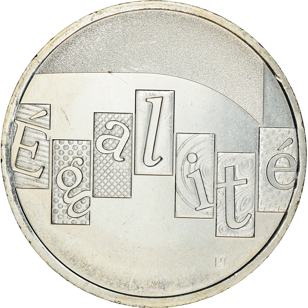 França, 5 Euro, Egalité, 2013, MS(65-70), Prata, Gadoury:EU646