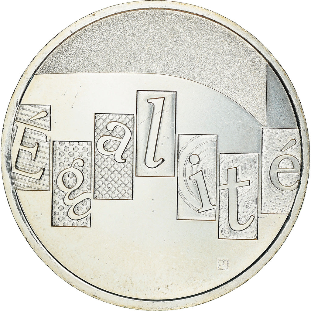 França, 5 Euro, Egalité, 2013, MS(64), Prata, Gadoury:EU646