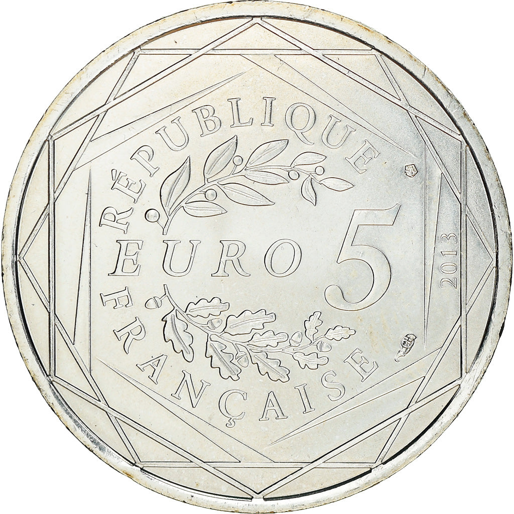 France, 5 Euro, Liberté, 2013, Paris, MS(65-70), Silver