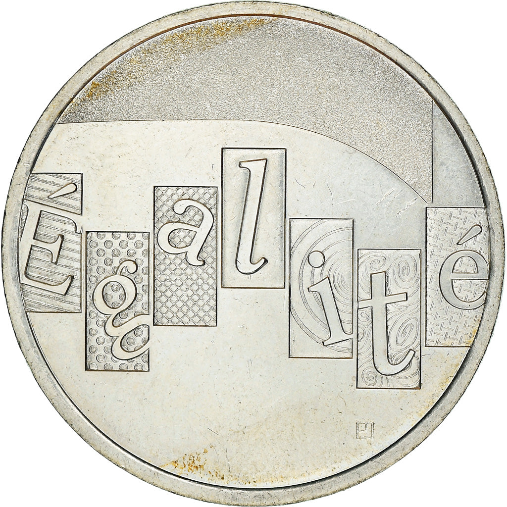 França, 5 Euro, Egalité, 2013, MS(63), Prata