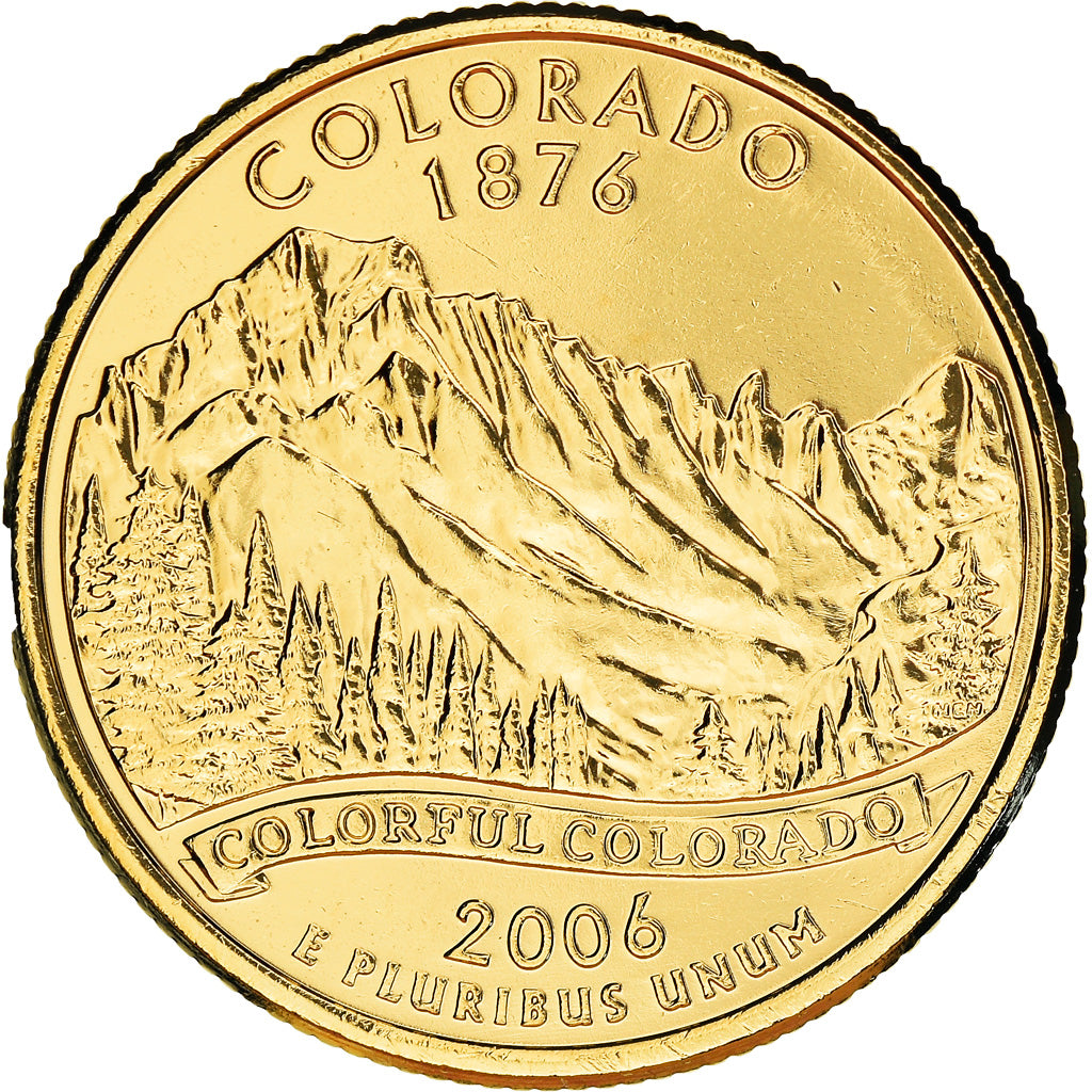 Coin, United States, Colorado, Quarter, 2006, U.S. Mint, golden, MS(65-70)