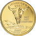 Coin, United States, Montana, Quarter, 2007, U.S. Mint, Denver, golden
